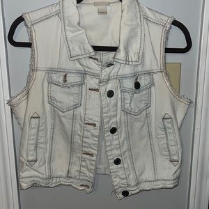 Mossimo vest super cute!! Raw hem edge on arm holes! From target